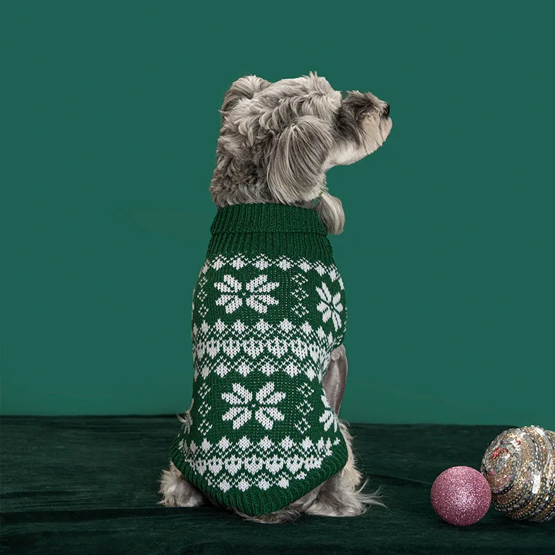 Christmas Knitted Pet Sweater – Warm Festive Outfit for Cats & Dogs | PawFair
