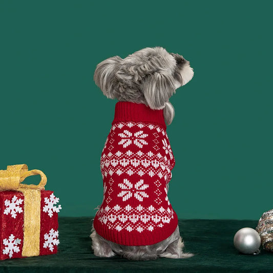 Christmas Knitted Pet Sweater – Warm Festive Outfit for Cats & Dogs | PawFair